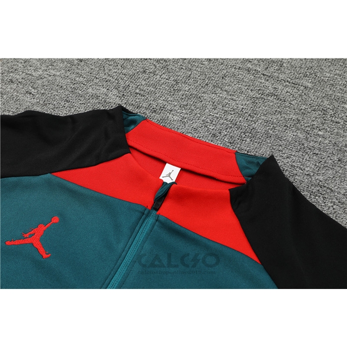 Tuta da Track di Felpa Paris Saint-Germain Jordan 2022-2023 Verde